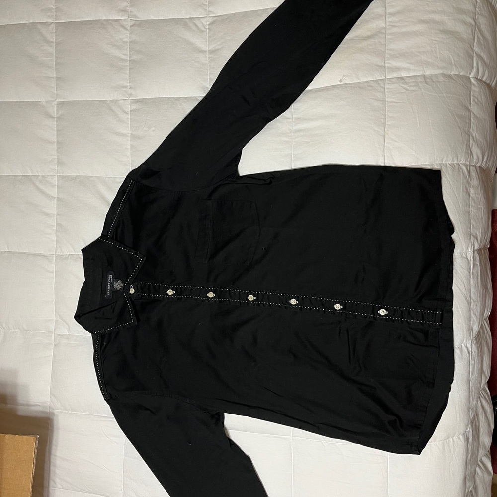 Kenneth Cole New York Men’s medium black long sleeve shirt. - Picture 3 of 3